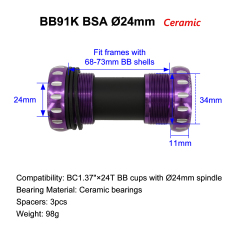 ceramic purple 24-24