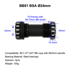 steel black 24-24