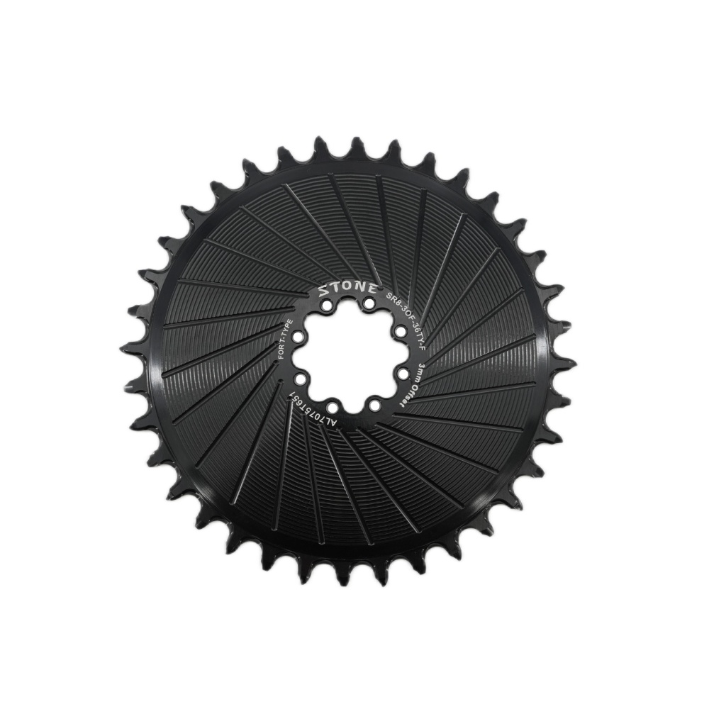 Stone Bike Chainring for AXS Flattop T-type Chain 12S 3mm Offset Direct Mount Round for Sram X0 XX SL 26t To 40T hollow aero style
