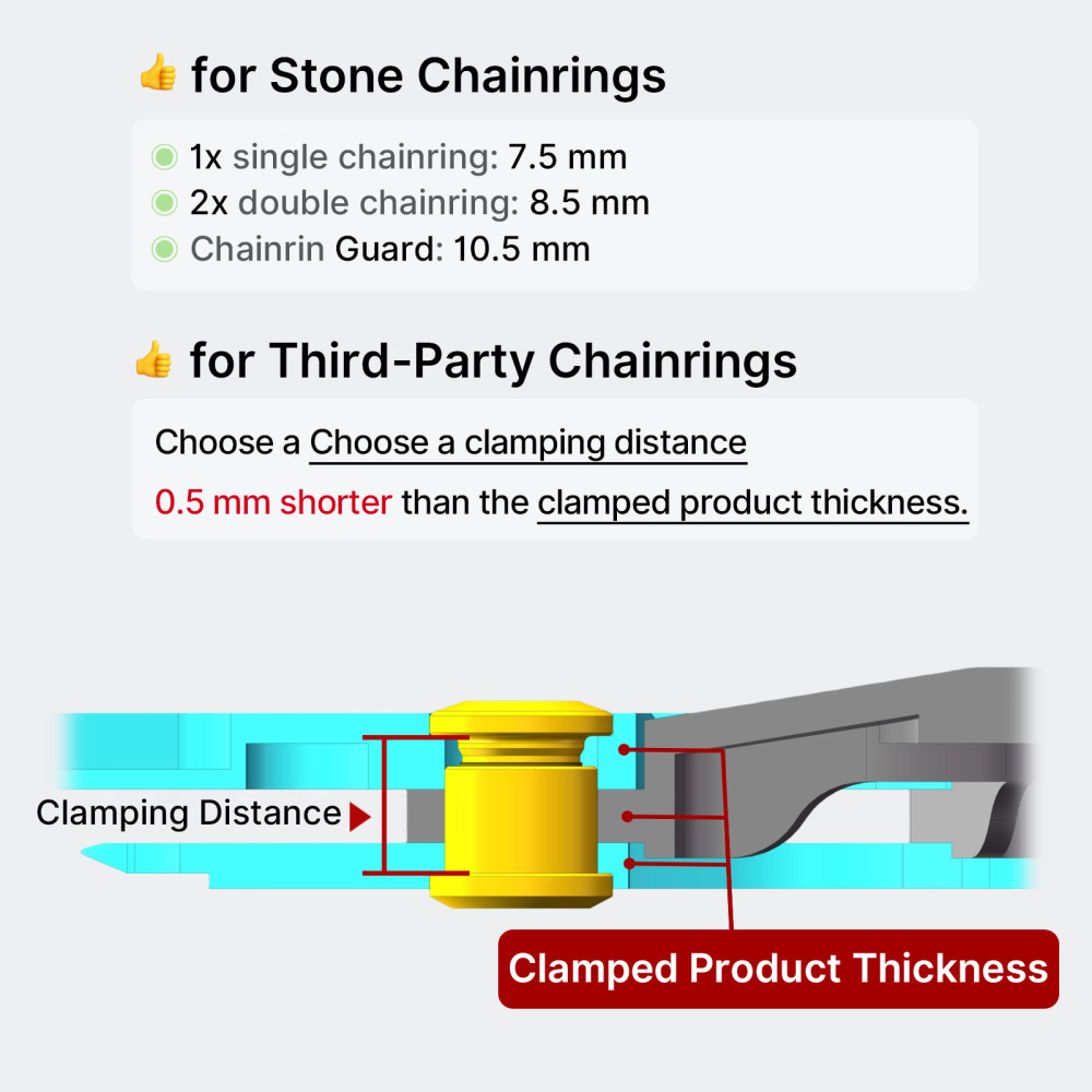 Stone CrMo Steel Chainring Bolts 5pcs M8 7.5/8.5/10.5mm Bicycle Chainring Screws for Road Bike MTB Crankset Sliver Black
