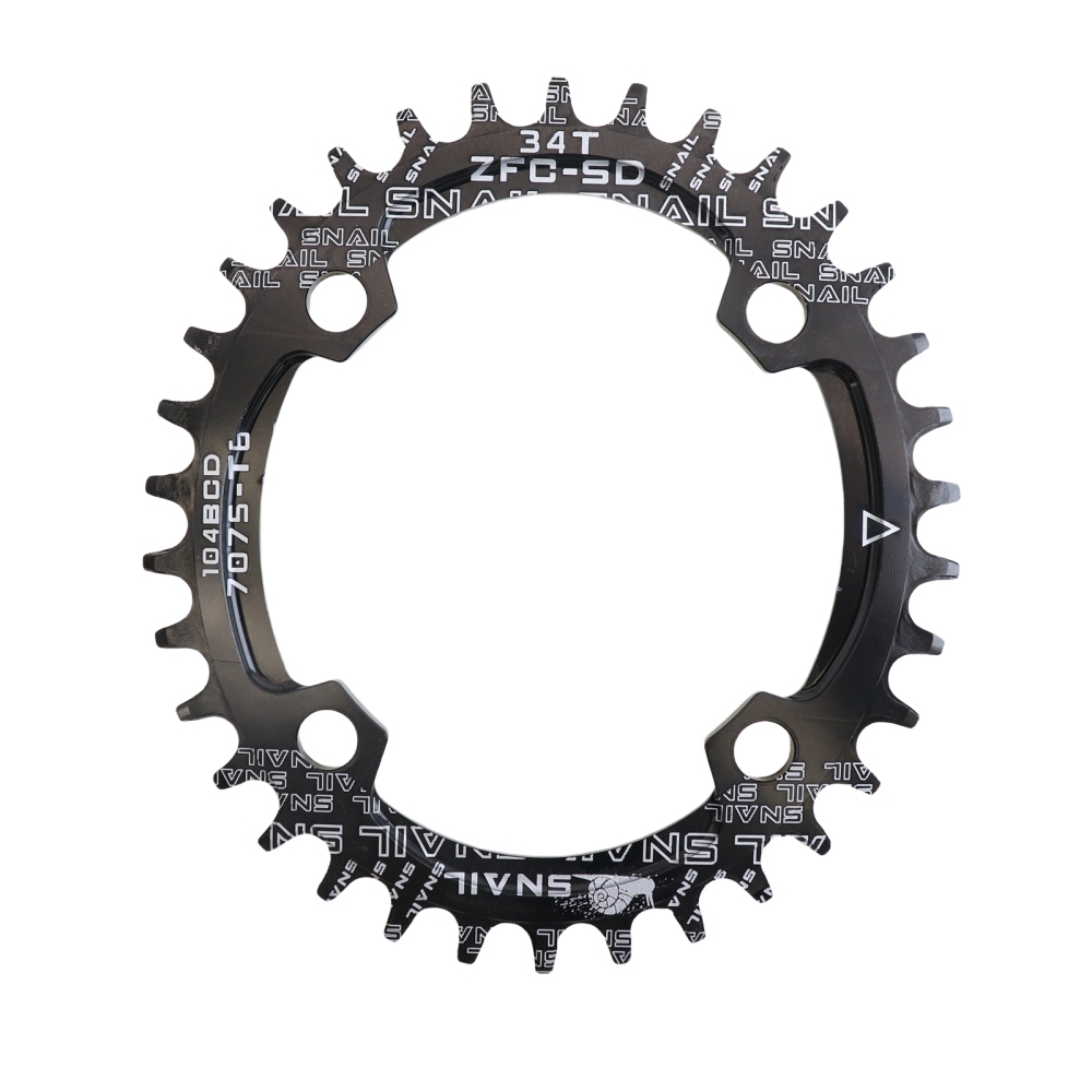 SNAIL Chainring 104BCD Oval 32 34 36 38T Tooth Narrow N Wide Single Ultralight Plate MTB Mountain Bike 104 BCD Road Chain Ring