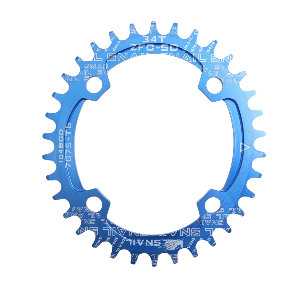 SNAIL Chainring 104BCD Oval 32 34 36 38T Tooth Narrow N Wide Single Ultralight Plate MTB Mountain Bike 104 BCD Road Chain Ring