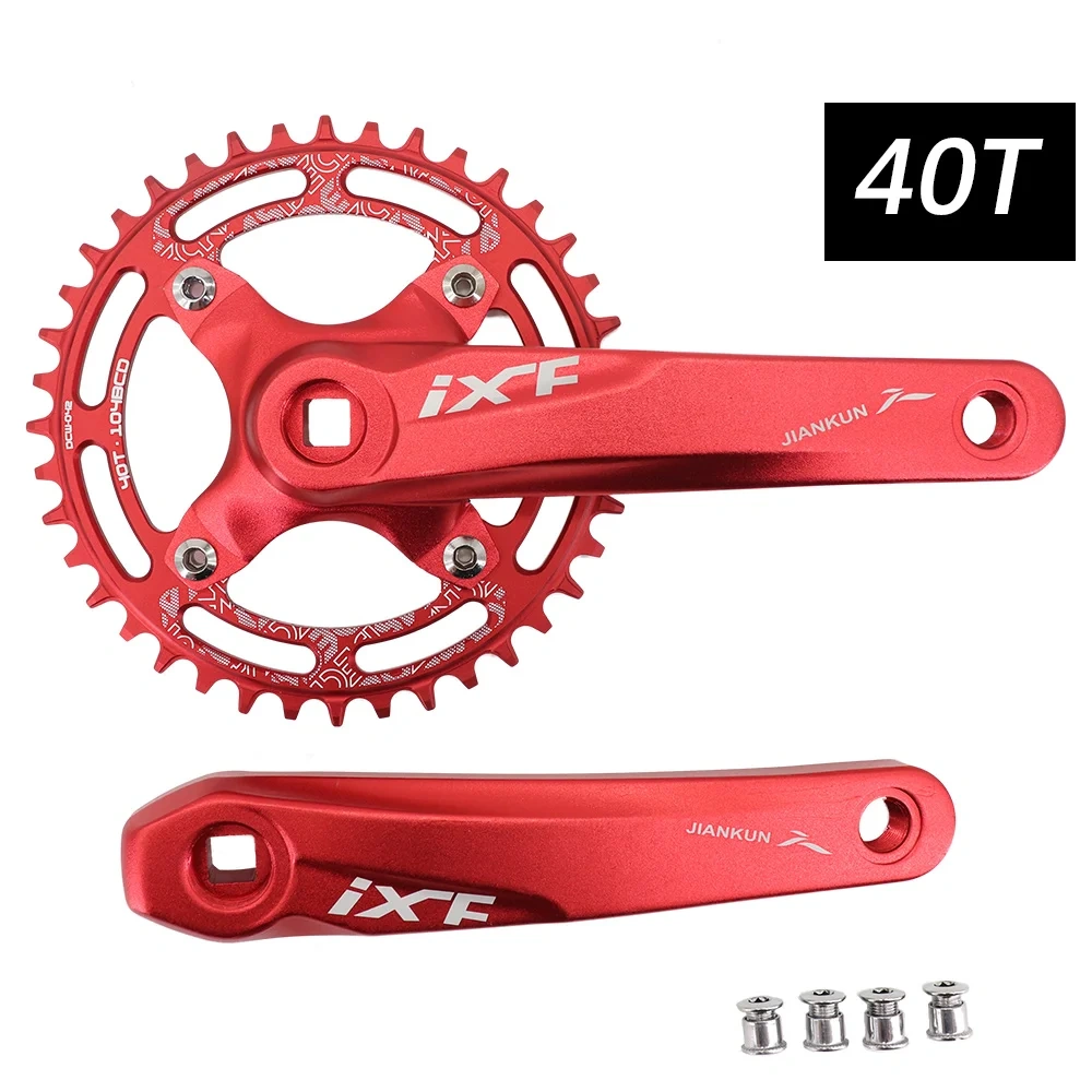 IXF MTB Crankset square Bike Crank 104bcd Deckas chainring 170mm 175 hollowtech 30t 32 34 36 38 mountain bike 1x 2x 3x 3 speed