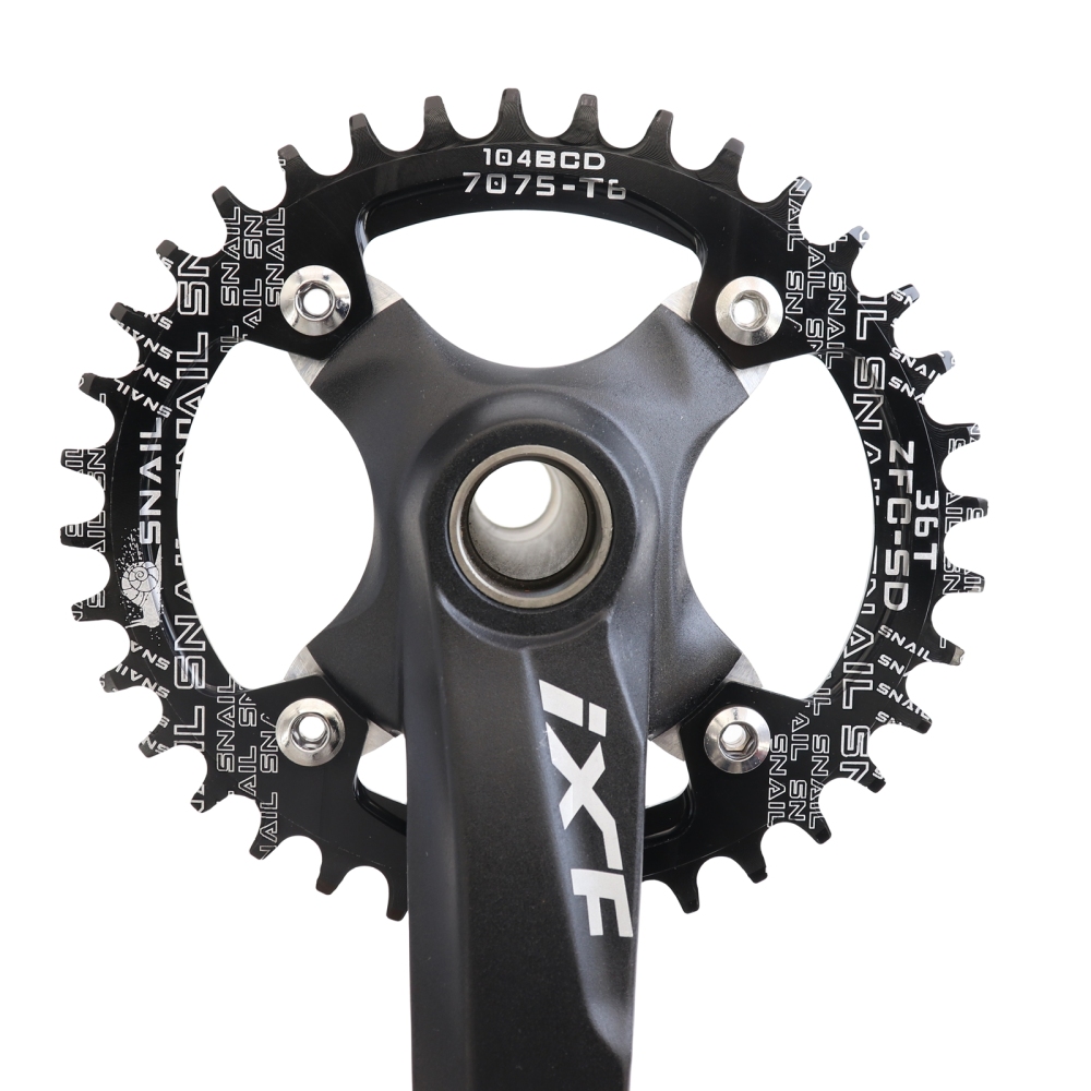 SNAIL Chainring 104BCD Oval 32 34 36 38T Tooth Narrow N Wide Single Ultralight Plate MTB Mountain Bike 104 BCD Road Chain Ring