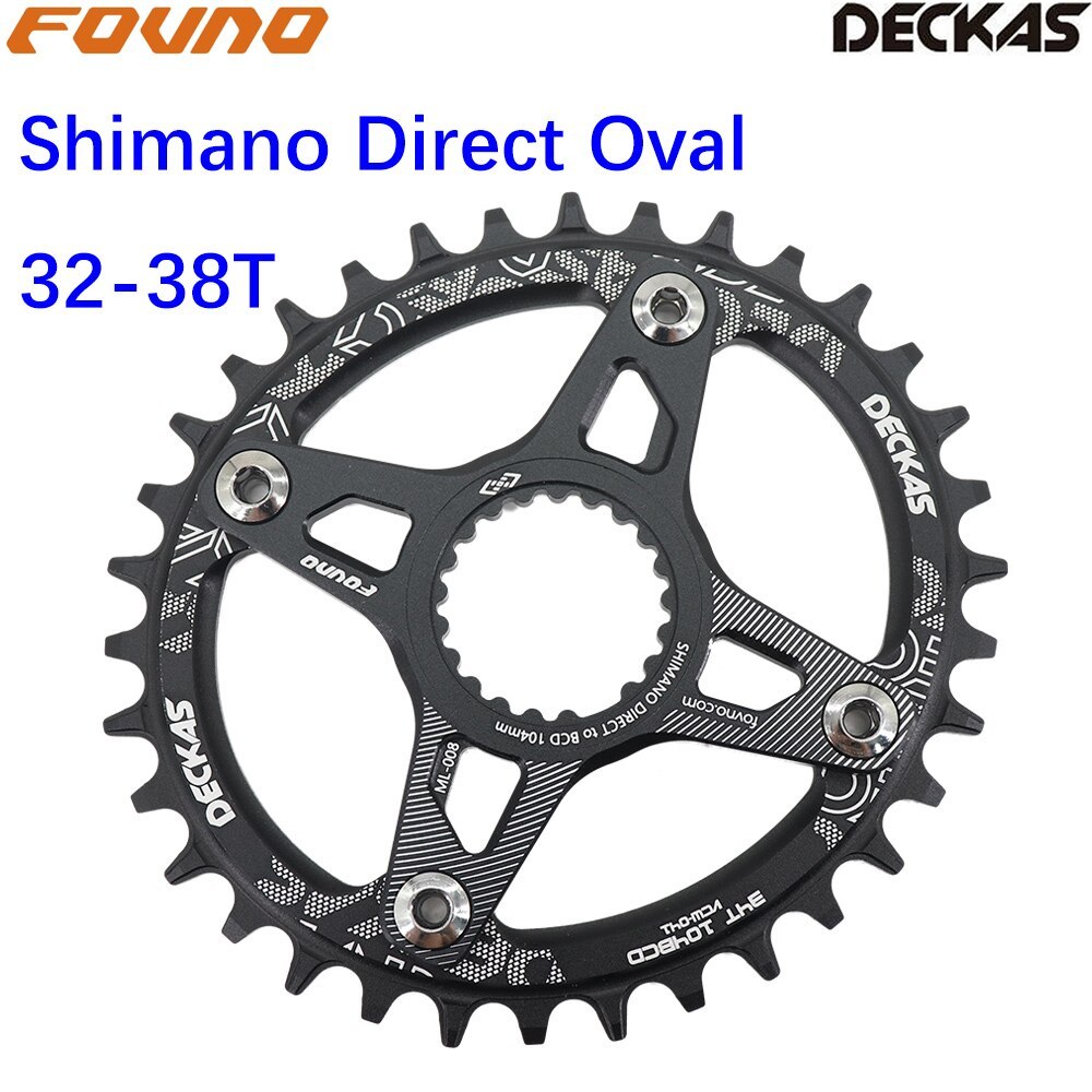 Deckas Chainring Oval for Shimano Direct Mount Spider adapter  12 speed M6100 M9100 M9120 M8100 M8120 M8130 M7100 MT900 XTR SLX