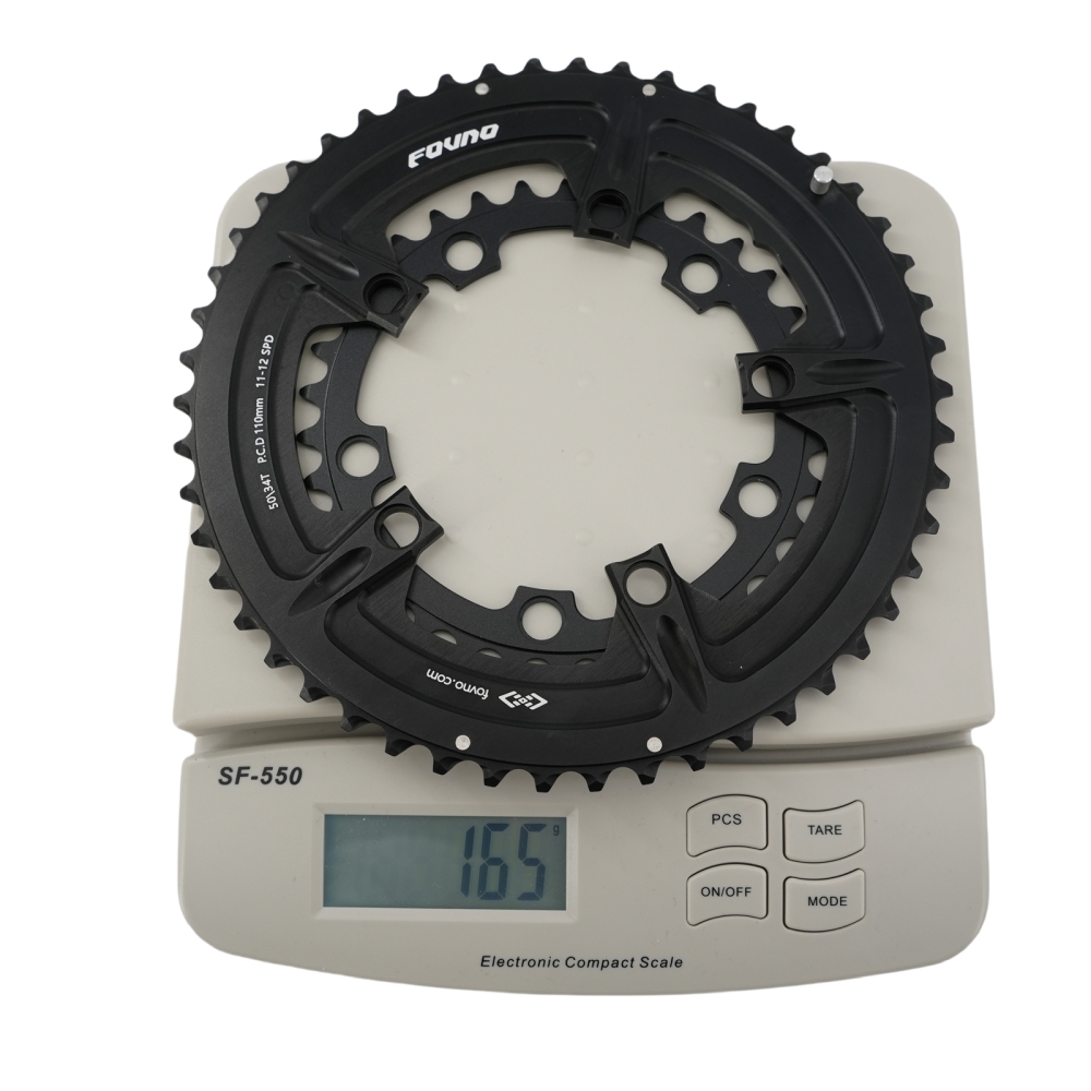 Fovno double chainring 110bcd road bike round 2x chainring 50t 35t 34t 52t 36t 53t 39t for sram red rival s350 s900 deckas