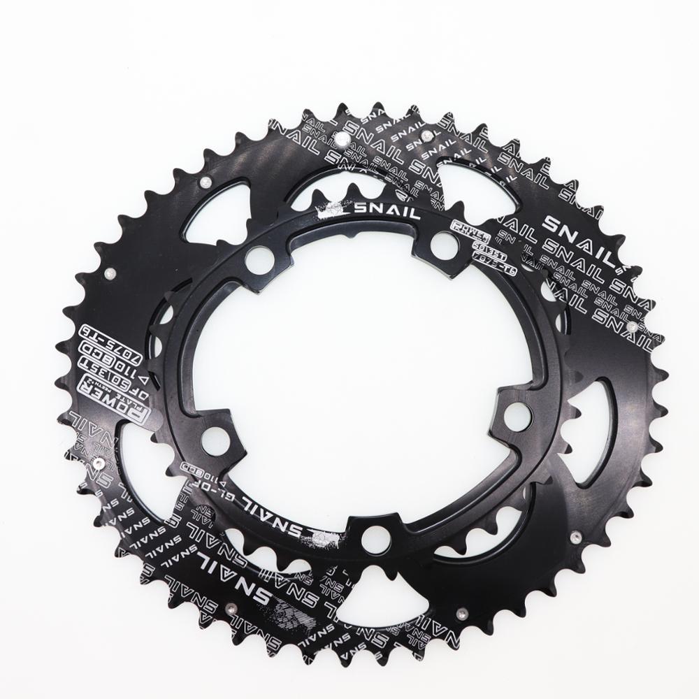 Snail double chainring 110bcd road bike oval chainring 2x 50t 35t 34t 53t 39t gravel for sram red rival s350 s900 110 bcd