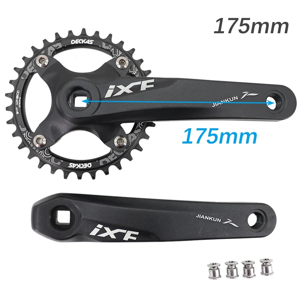 IXF MTB Crankset square Bike Crank 104bcd Deckas chainring 170mm 175 hollowtech 30t 32 34 36 38 mountain bike 1x 2x 3x 3 speed