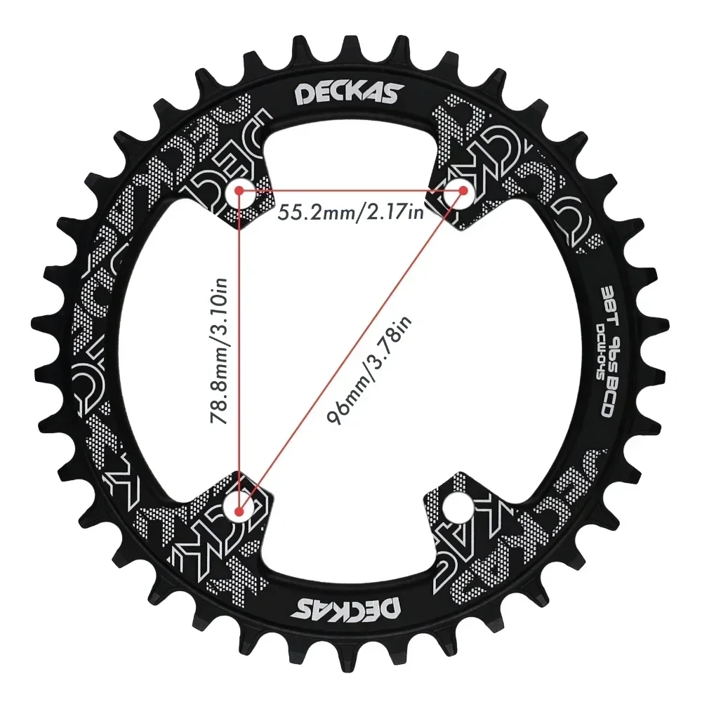 Deckas 96BCD Chainring Round 32T 34T 36T 38 40 42T 96 BCD  for M7000 M8000 M9000 Cycling Bike Bicycle Chainwheel tooth plate