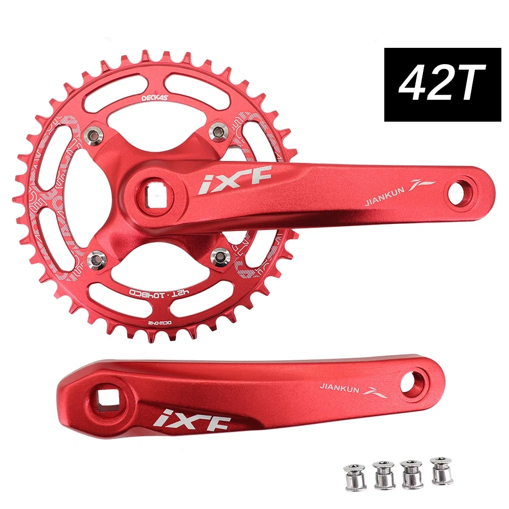 IXF MTB Crankset square Bike Crank 104bcd Deckas chainring 170mm 175 hollowtech 30t 32 34 36 38 mountain bike 1x 2x 3x 3 speed