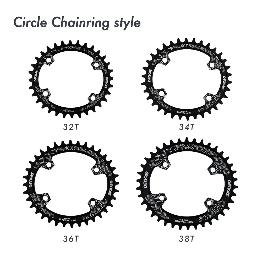 Deckas Chainring Oval 32T 34T 36T 38 Tooth 96 BCD  for M7000 M8000 M9000  Cycling Bike Bicycle Chainwheel tooth plate 96bcd