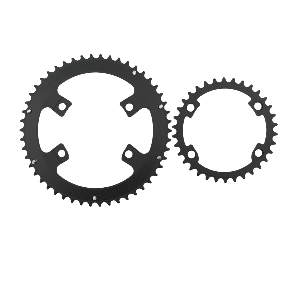 DJC Road Bike Chainring 110bcd 4 Bolts Round 2x Chainring Double 52t 36t for Shimano 4700 5800 6800 9000 R7000 R8000 R9100