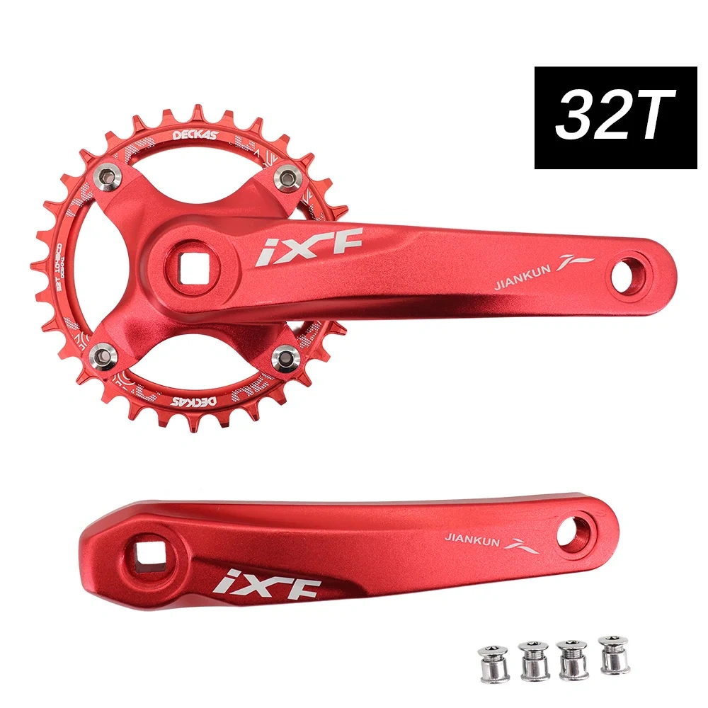 IXF MTB Crankset square Bike Crank 104bcd Deckas chainring 170mm 175 hollowtech 30t 32 34 36 38 mountain bike 1x 2x 3x 3 speed