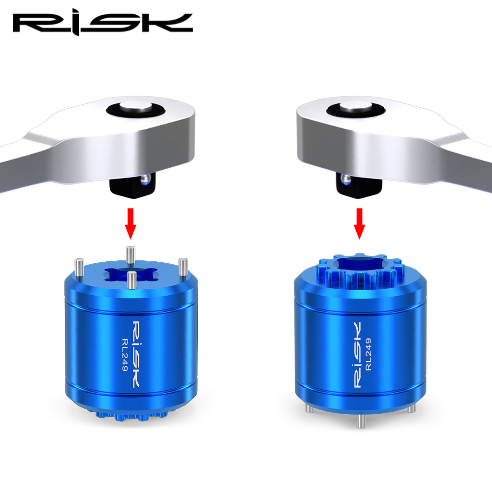 RISK Bicycle DUB Crankset Cover Removal Tool XTR M9100 Bottom Bracket Crank Screw Removal Tool