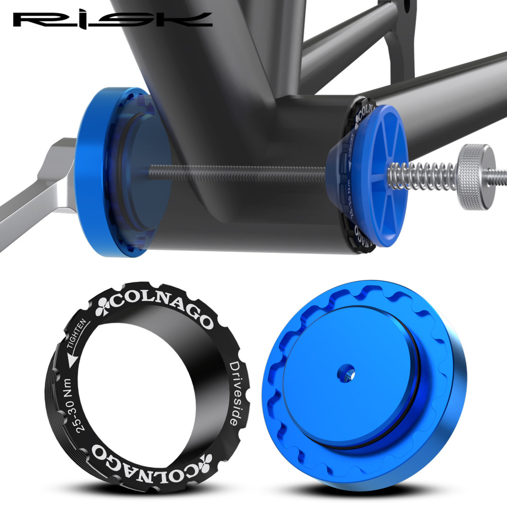 RISK Bicycle Crankset T45 Threaded Axle Sleeve Removal and Installation Tool Maintenance Axle Wrench