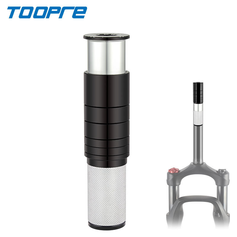TOOPRE Bicycle Hidden Stem Riser Mountain Road Bike Fork Head Handlebar Height Extender