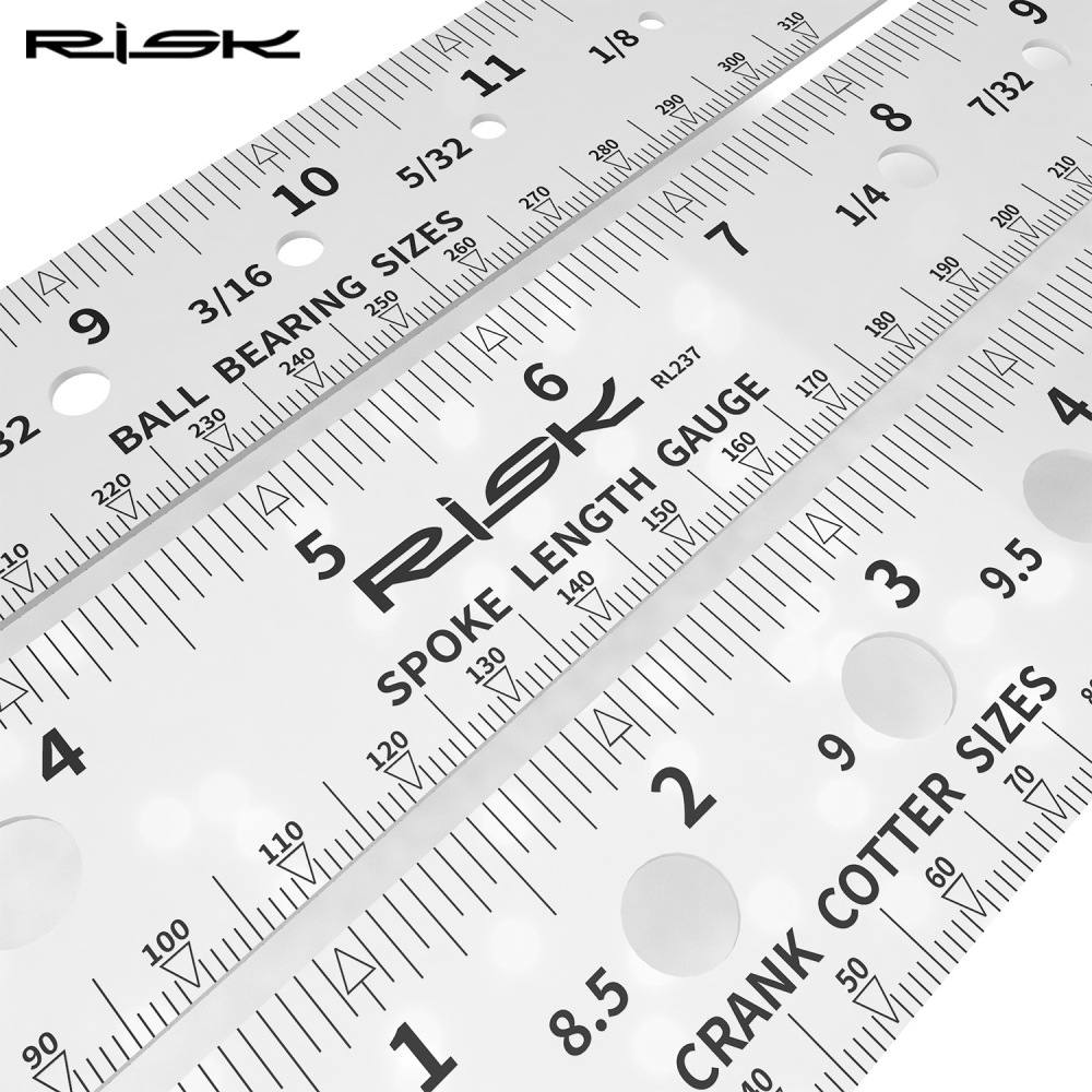 RISK Bicycle Spoke Tool Spoke Length Measurement Gauge Hub Axle Positioning Measurement Tool