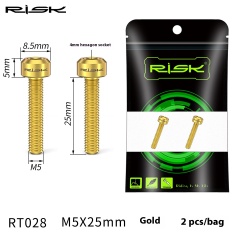 M5x25 Button Head 2pcs - Gold