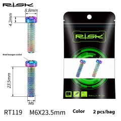 Hollow Split Oil Reservoir Fastening Screw - RAINBOW