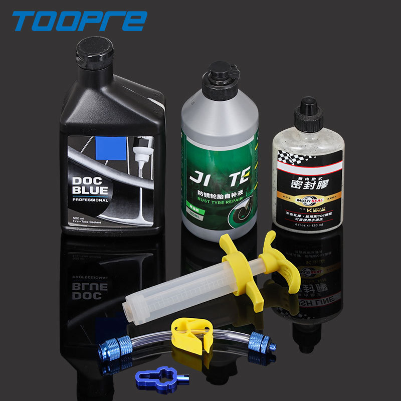 TOOPRE Bicycle Tubeless Tire Sealant Injector Tool Mountain Road Bike Tire Sealant Filling Syringe