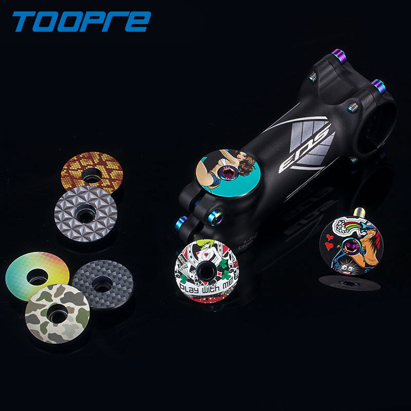 TOOPRE Bicycle Headset Cap Mountain Road Bike Stem Top Cap Ultralight Aluminum Alloy Personalized Cover