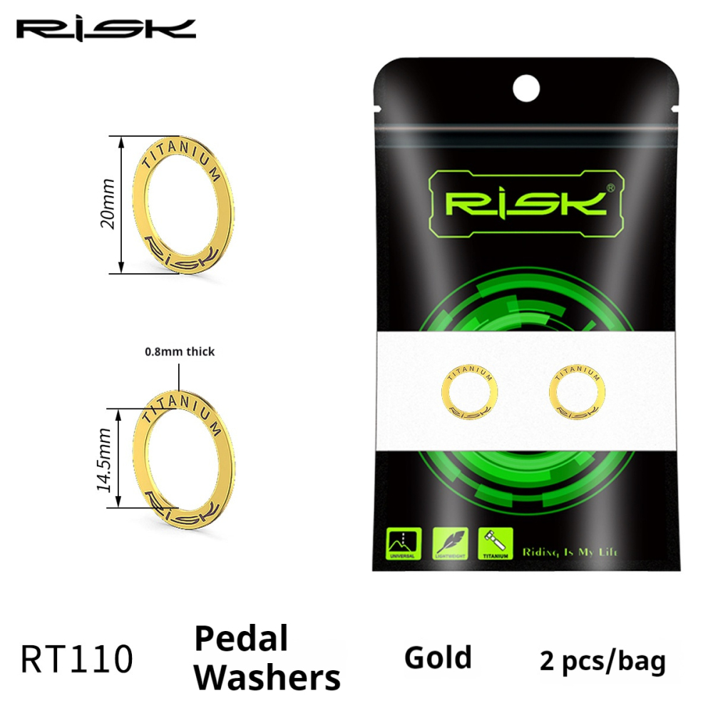 RISK Mountain Road Bike Pedal Extended Axle Core Lock Pedal Extender Axle Conversion Pedal Extension
