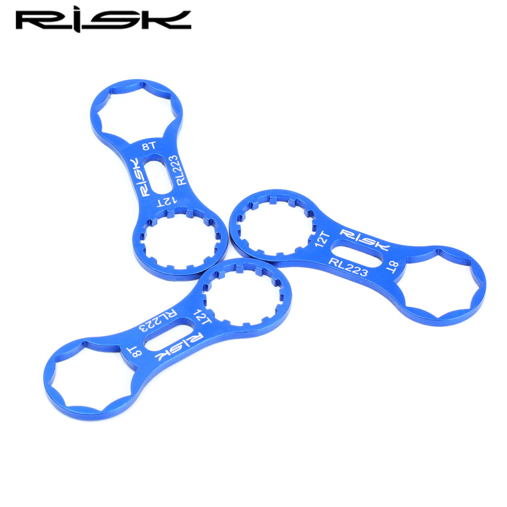 RISK Bicycle Suspension Fork Shoulder Cap Wrench Shock Absorber Cap Removal Tool for Suntour XCM/XCR/XCT/RST