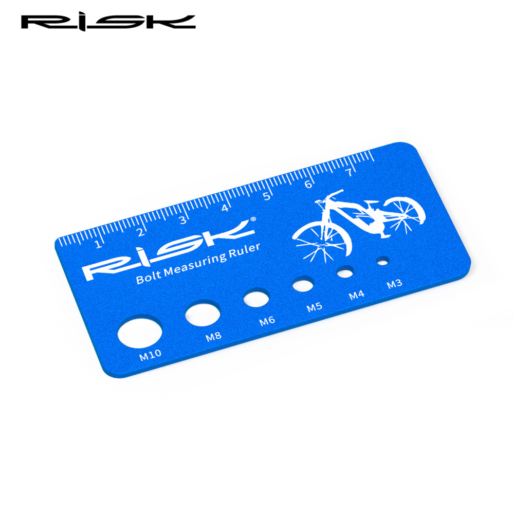 RISK Screw Measurement Caliper Aluminum Alloy Caliper Bolt Gauge Measurement Too Titanium Alloy Screw Specification Gauge