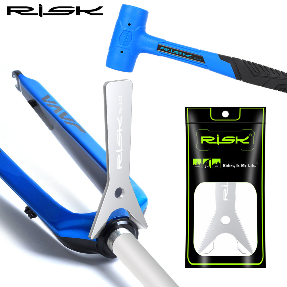 Risk Mountain Road Bike Fork Headset Removal Tool Bottom Bracket Removal and Lower Seal Disassembly Maintenance Tool