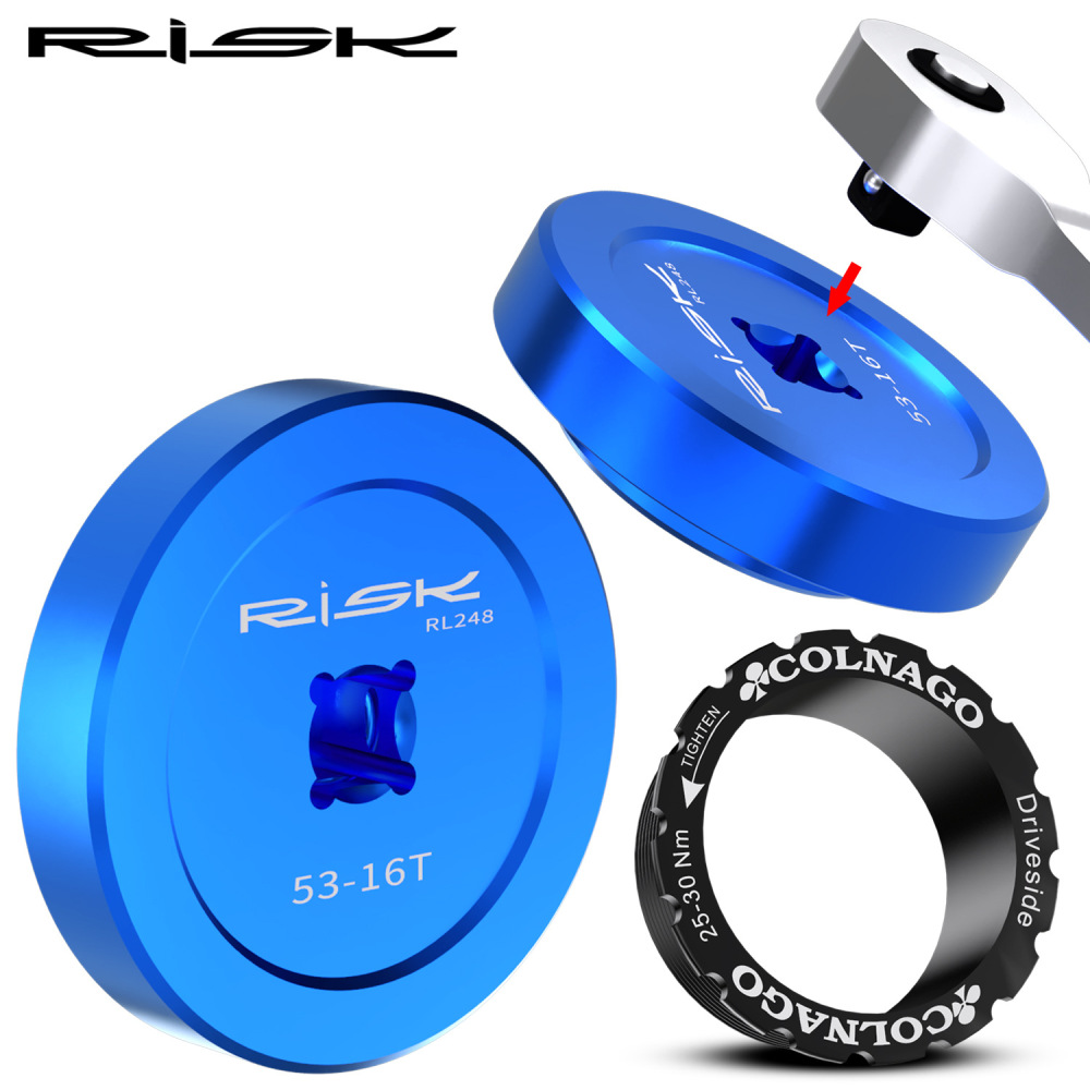 RISK Bicycle Crankset T45 Threaded Axle Sleeve Removal and Installation Tool Maintenance Axle Wrench