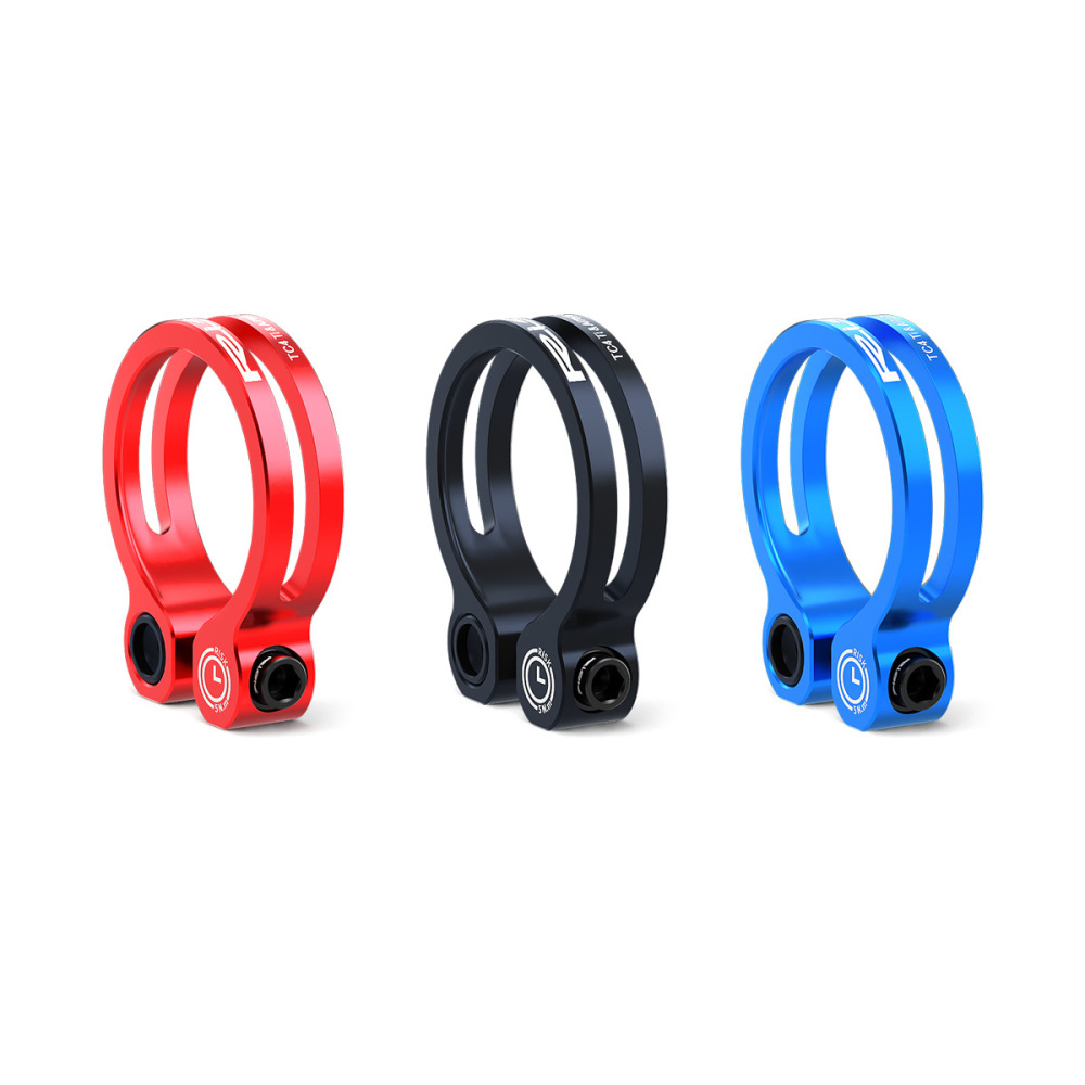 RISK K86 Mountain/Road Bike Aluminum Alloy Titanium Screw Locking Seat Clamp 31.8 Seatpost Clamp 34.9mm
