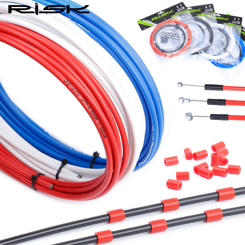 RISK Bicycle Cable Housing for Mountain and Road Bike Gears 4/5mm Brake Outer Casing Folding Bike Brake Cable Shell 3 Meters