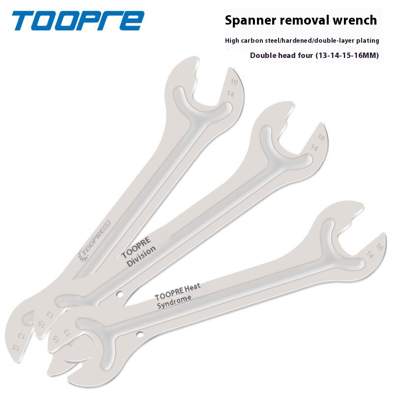 Mountain Bike Hub Cone Wrench 13 14 15 16 Open-End Hub Removal and Maintenance Pedal Tool