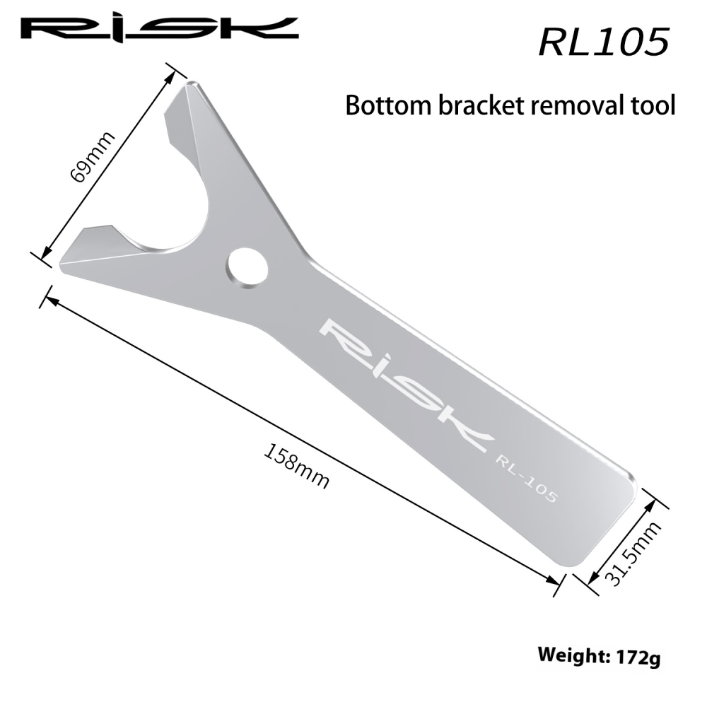 Risk Mountain Road Bike Fork Headset Removal Tool Bottom Bracket Removal and Lower Seal Disassembly Maintenance Tool