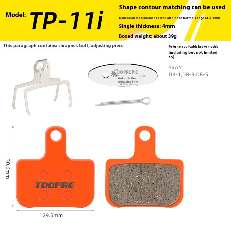 TOOPRE Mountain Bike Ceramic Brake Pads BB5 BB7 Universal for M355 M446 Disc Brake Pads