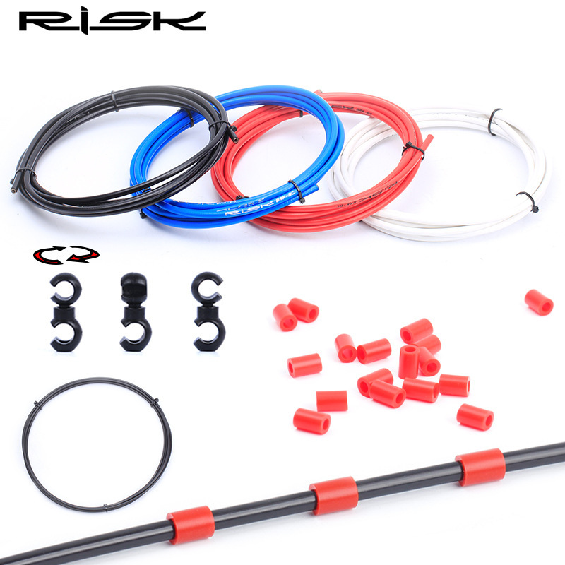 RISK Bicycle Cable Housing for Mountain and Road Bike Gears 4/5mm Brake Outer Casing Folding Bike Brake Cable Shell 3 Meters