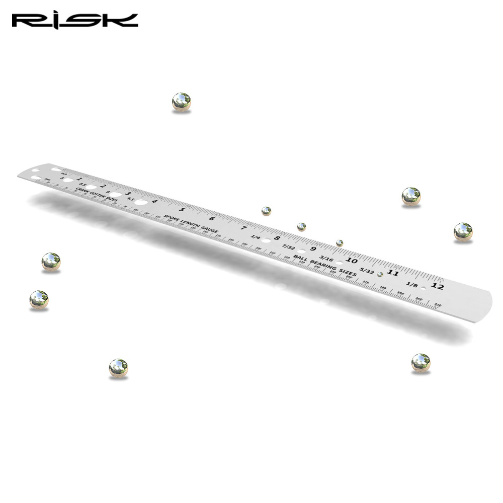 RISK Bicycle Spoke Tool Spoke Length Measurement Gauge Hub Axle Positioning Measurement Tool