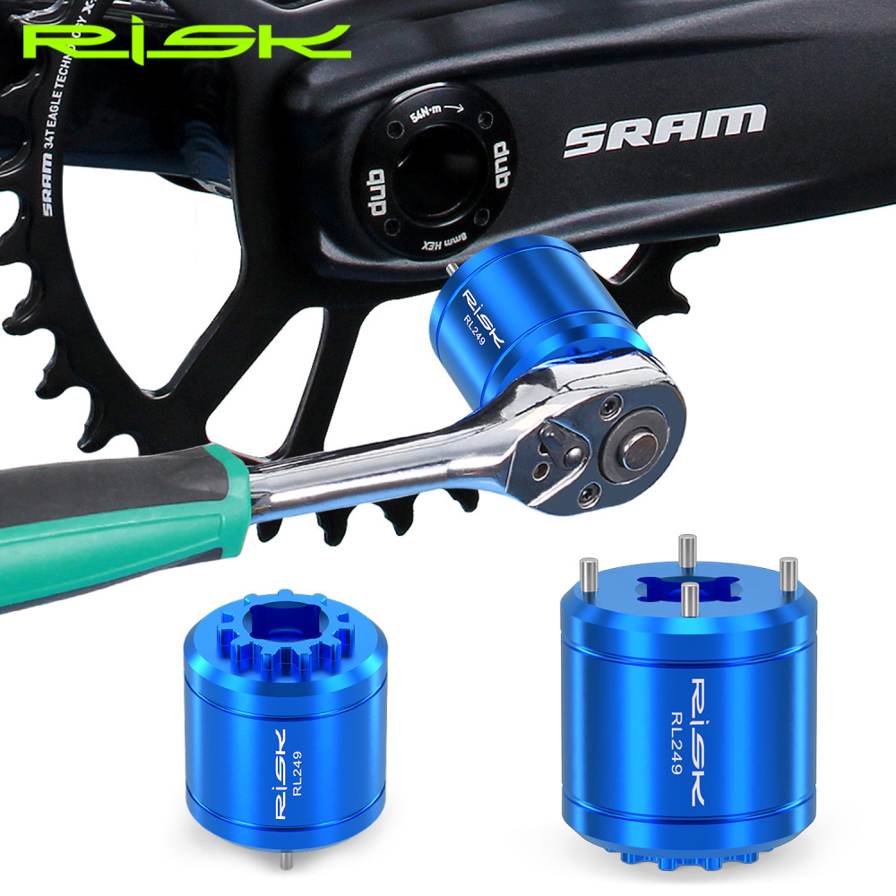 RISK Bicycle DUB Crankset Cover Removal Tool XTR M9100 Bottom Bracket Crank Screw Removal Tool