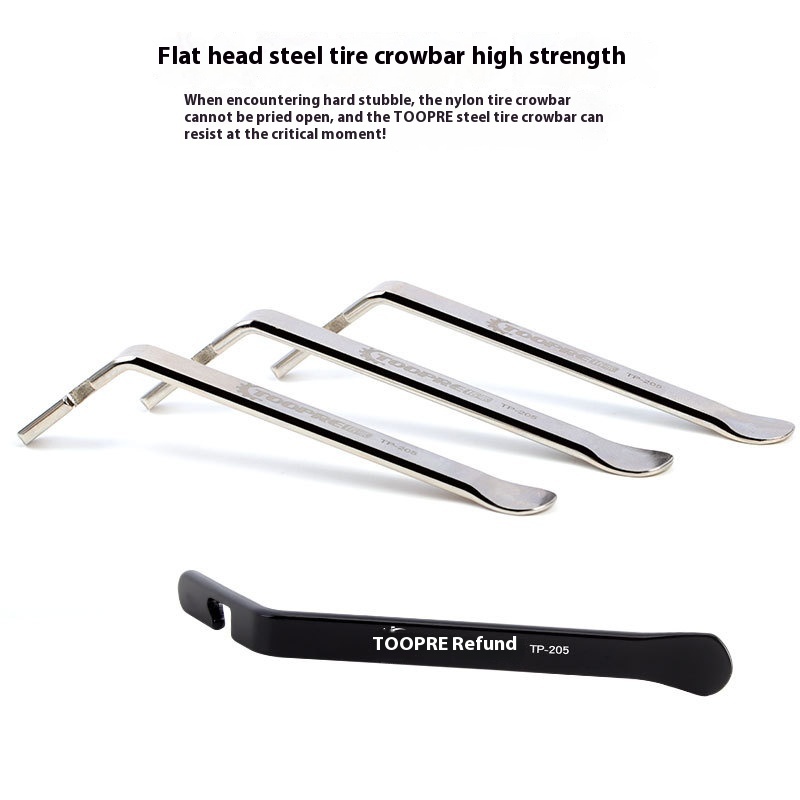 TOOPRE Bicycle Tire Lever Mountain Bike Metal Tire Lever Tool Stainless Steel Tire Removal and Installation Tool