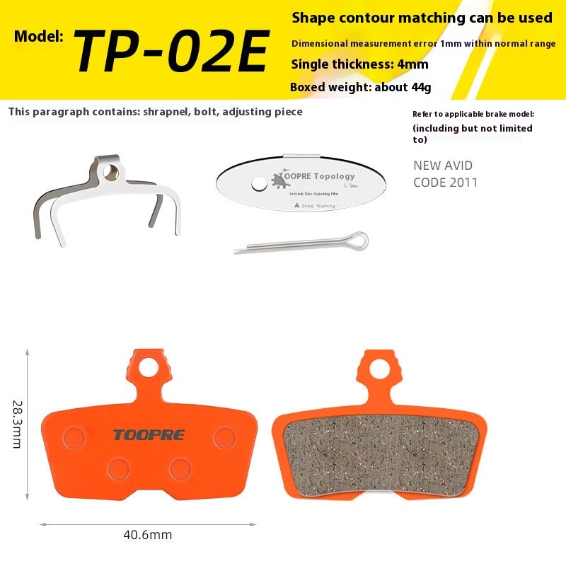 TOOPRE Mountain Bike Ceramic Brake Pads BB5 BB7 Universal for M355 M446 Disc Brake Pads