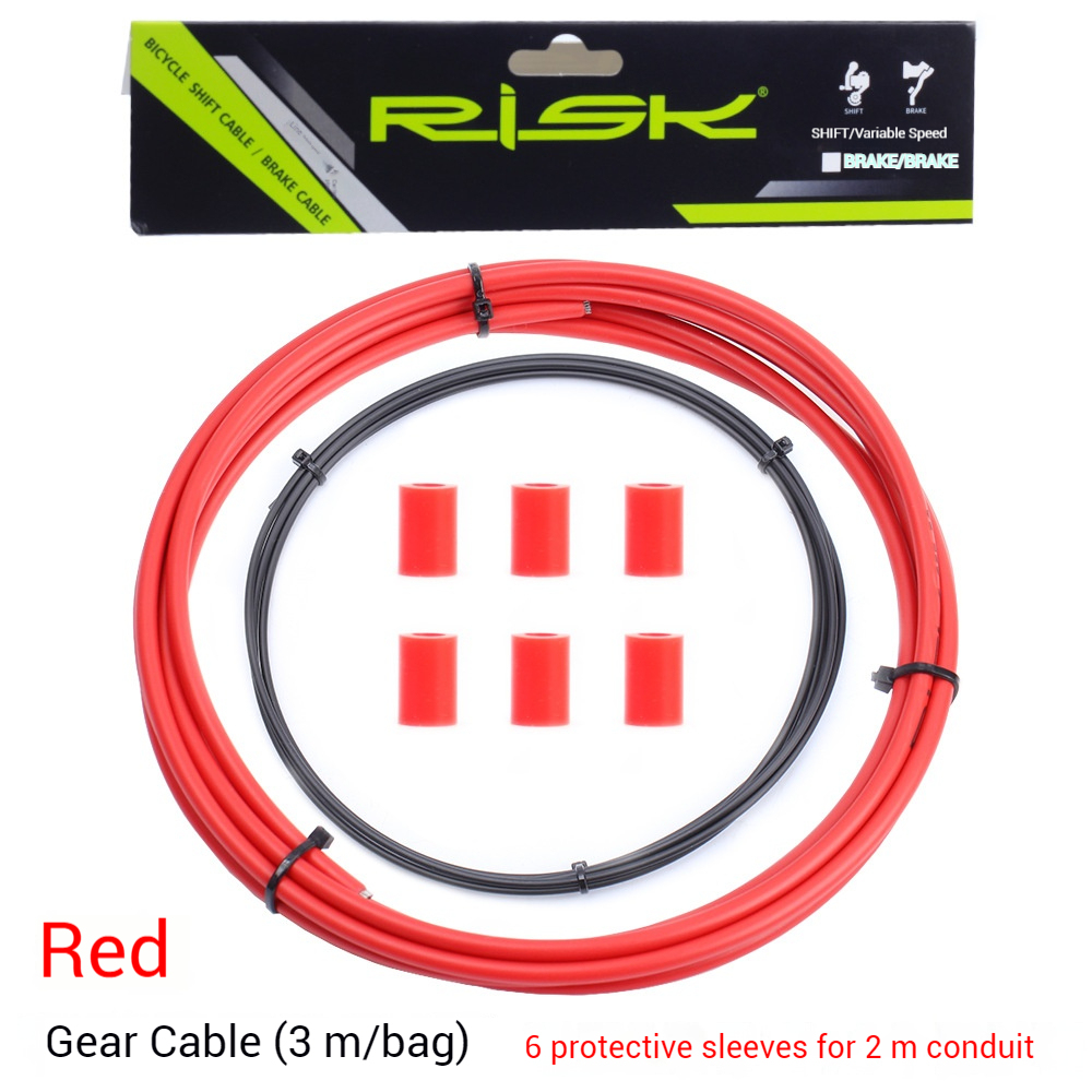 RISK Bicycle Cable Housing for Mountain and Road Bike Gears 4/5mm Brake Outer Casing Folding Bike Brake Cable Shell 3 Meters