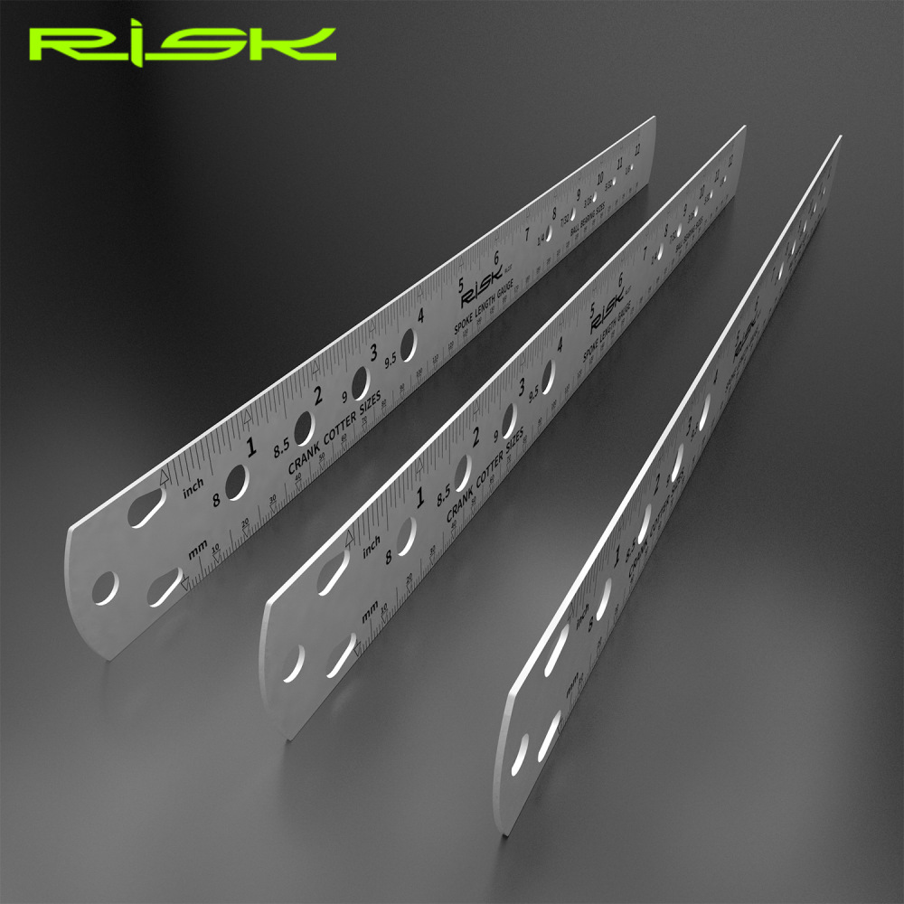 RISK Bicycle Spoke Tool Spoke Length Measurement Gauge Hub Axle Positioning Measurement Tool
