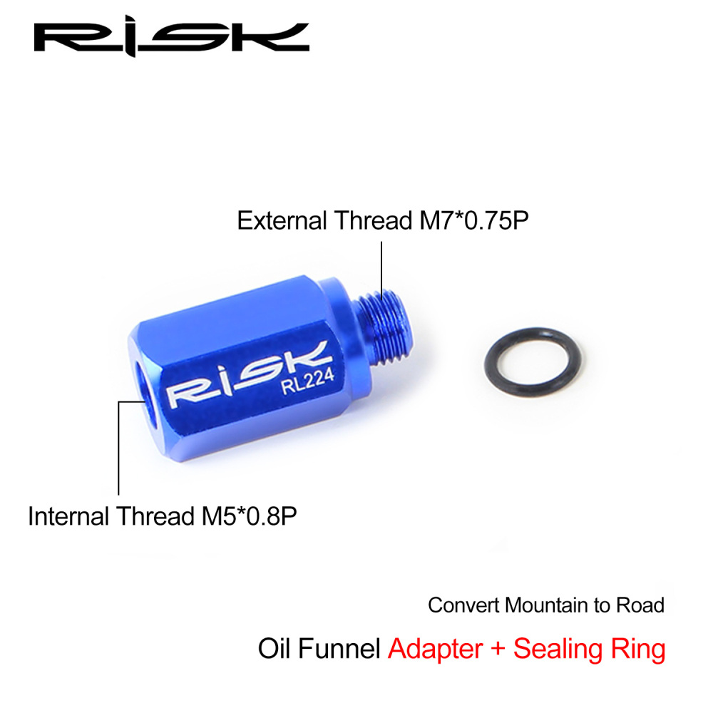 RISK Road/MTB Hydraulic Disc Brake Oil Bleed Converter Funnel Adapter R9120 RL224