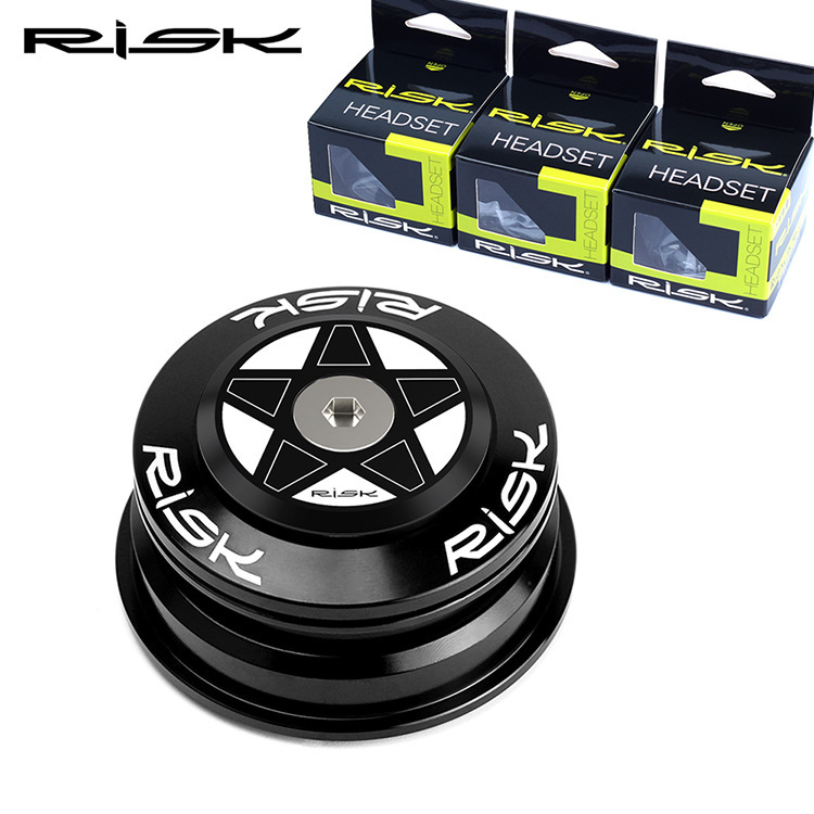 RISK Tapered Headset Conversion Bottom Bracket Straight to Tapered Fork 44-50.6mm Non-Standard 1.25 Fork