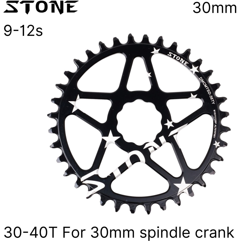 Stone Round Chainring for Special 30mm spindle crank MTB bike Cycling 30T 32T 34 36 38 40T Chain Wheel Bicycle Tooth Plate BB30 0mm offset for specialized crank for  s-works