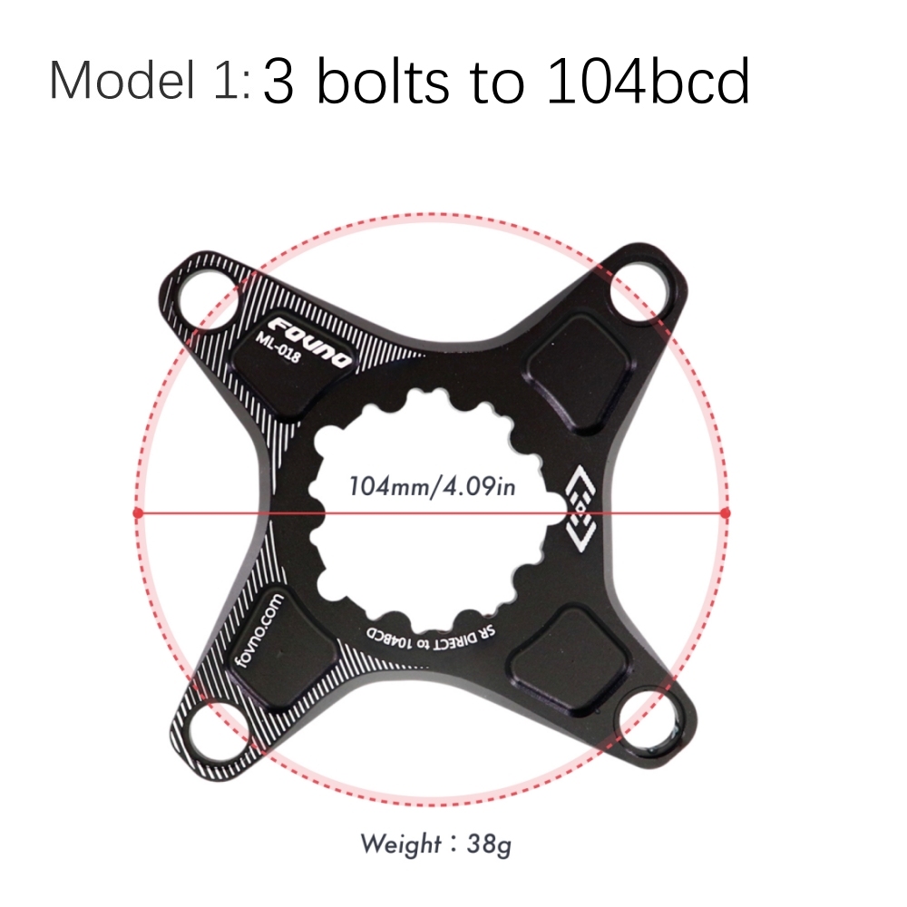 Deckas Chainring Adapter for Sram GXP Spider To 104BCD 110BCD for Shimano Direct Mount Converter M6100 M7100 M8100 M9100  M9200 M9220