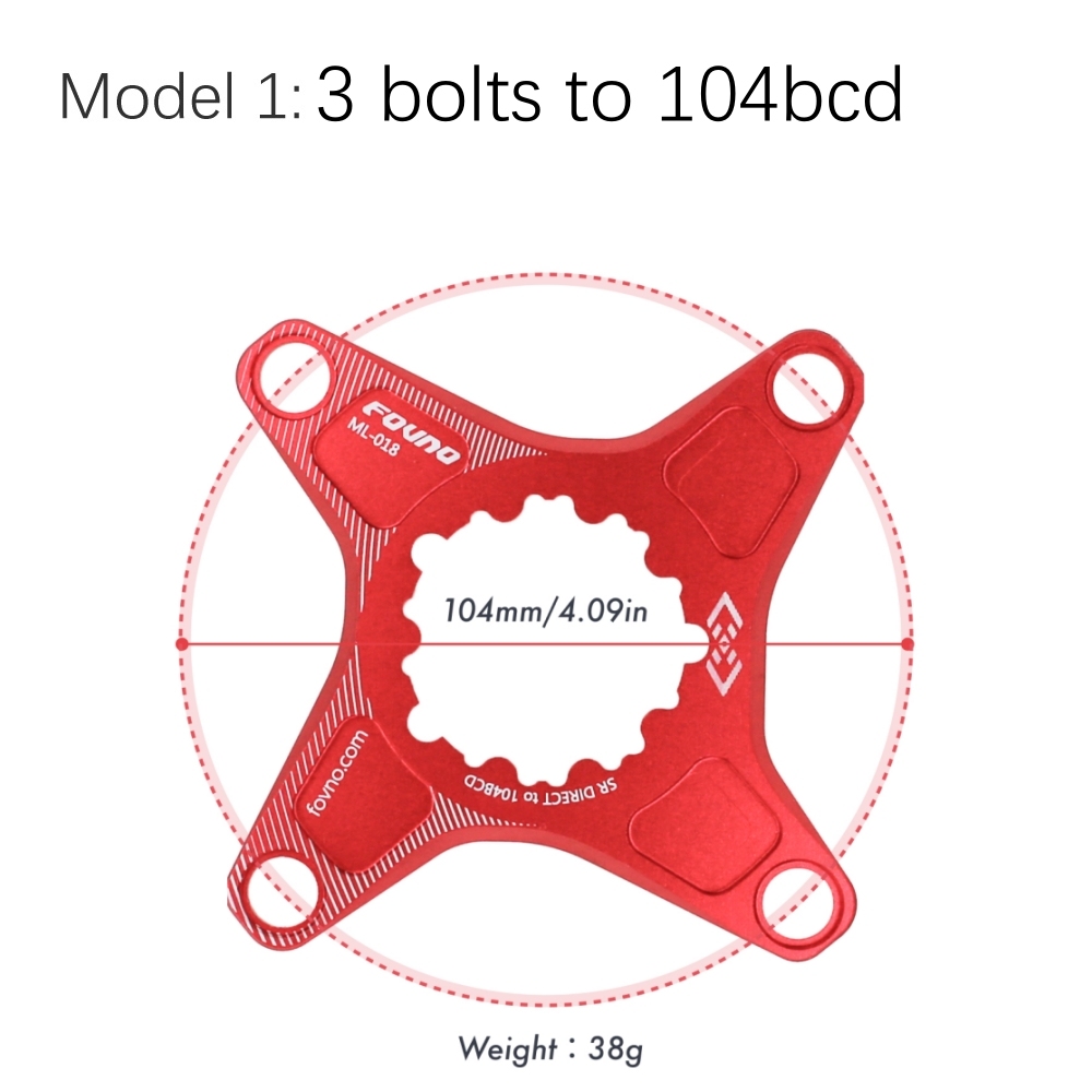 Deckas Chainring Adapter for Sram GXP Spider To 104BCD 110BCD for Shimano Direct Mount Converter M6100 M7100 M8100 M9100  M9200 M9220