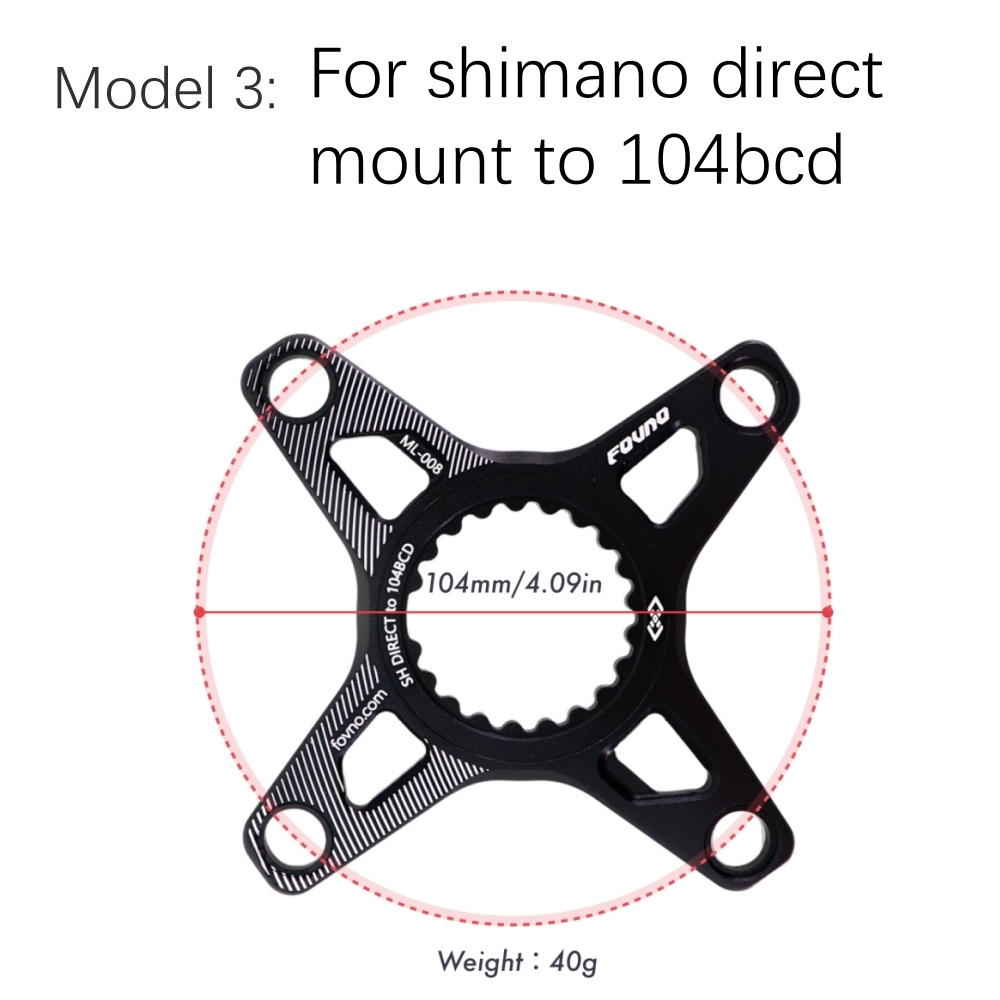Deckas Chainring Adapter for Sram GXP Spider To 104BCD 110BCD for Shimano Direct Mount Converter M6100 M7100 M8100 M9100  M9200 M9220
