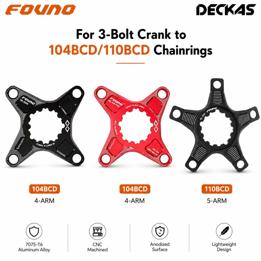 Deckas Chainring Adapter for Sram GXP Spider To 104BCD 110BCD for Shimano Direct Mount Converter M6100 M7100 M8100 M9100  M9200 M9220