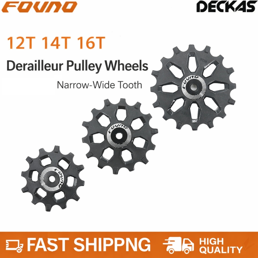 Fovno 12T 14T 16T Bike Pulley Wheel Narrow Wide Bearing Jockey Wheel MTB Rear Derailleur for Shimano SRAM 9-12 Speed
